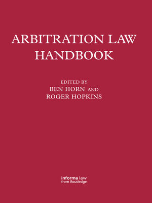 cover image of Arbitration Law Handbook